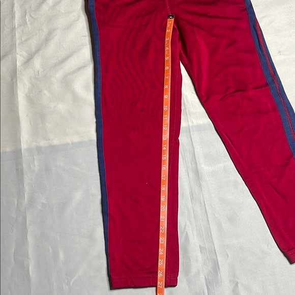 CREWCUTS Red Kids Track Pants with Blue Stripes Size 12 - Picture 7 of 9